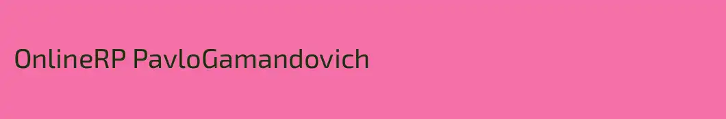 OnlineRP PavloGamandovich